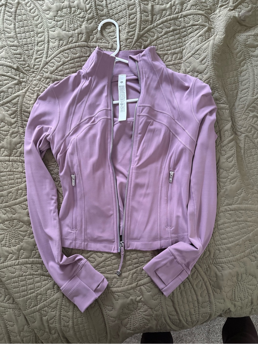 lululemon athletica Lavender-Pink silver Zip Jacket define jacket - Picture 2 of 6